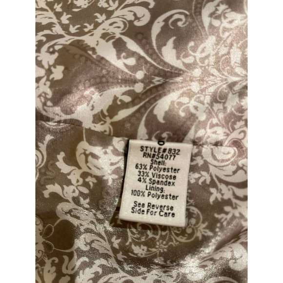 CABI Tan Single Button Collared Career Classic Boss Babe Blazer Jacket Women 8 - Picture 13 of 14